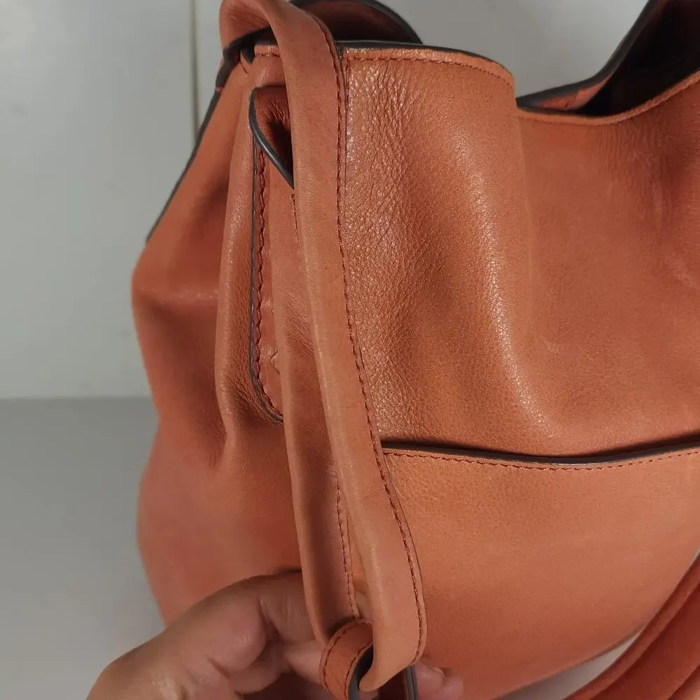 Frye Reed Women’s Corral Leather Medium Magnetic Snap Hobo Handbag